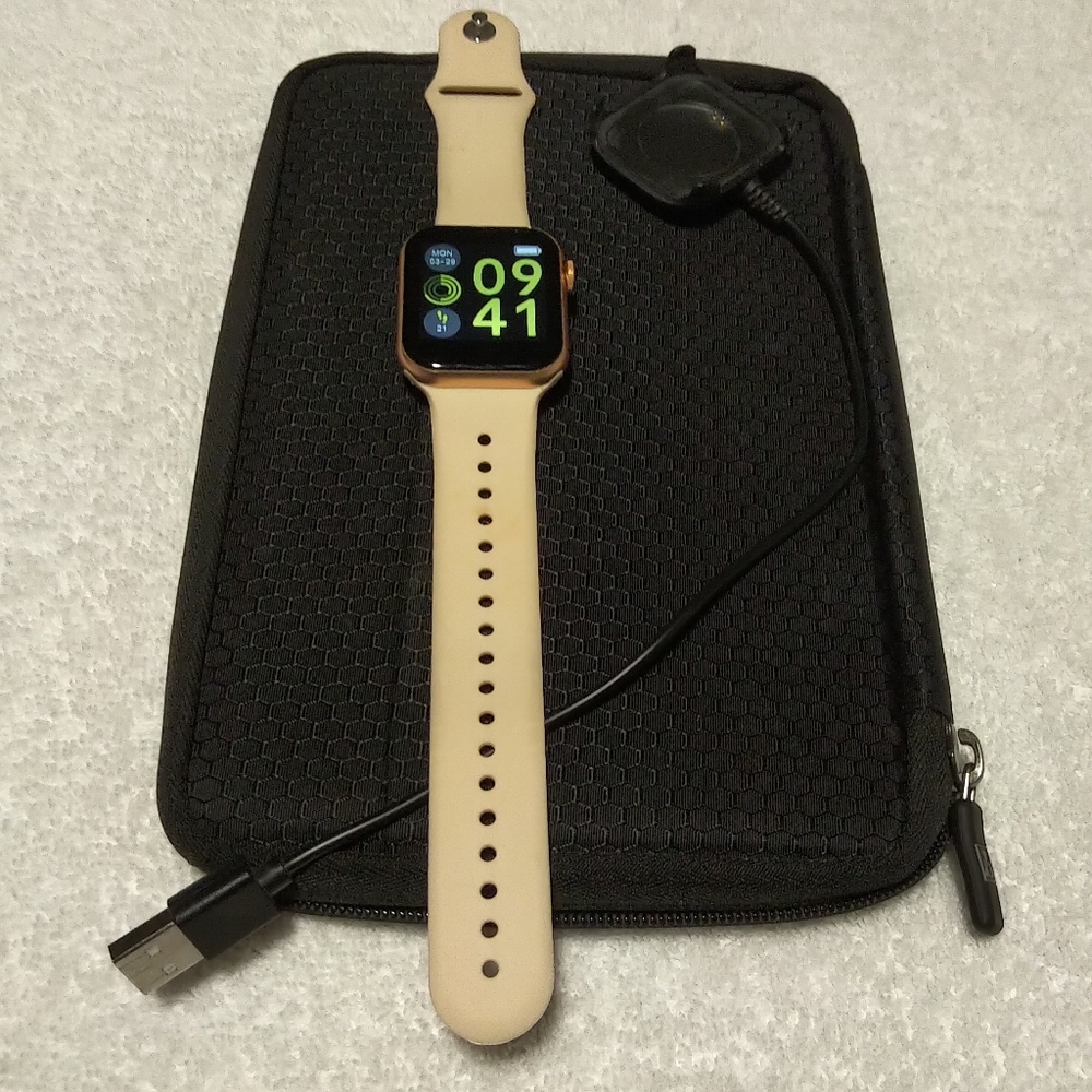 Sharp Accutime Watch Smartwatch with Rose Gold Band